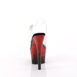 Rosso 18 cm ADORE-708SS scintillare plateau sandali donna con tacco