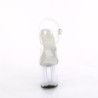 White transparent 19 cm ENCHANT-708 Platform High Heels Shoes