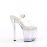 White transparent 19 cm ENCHANT-708HT Platform High Heels Shoes