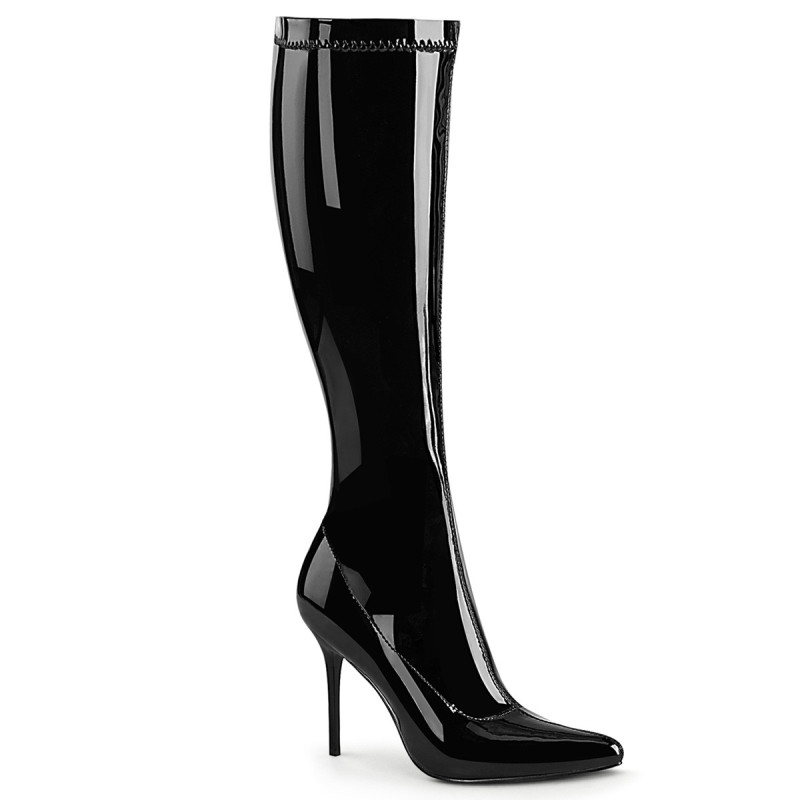 Shiny patent boots 13 cm CLASSIQUE-2000 pointed toe stiletto boots