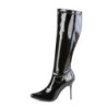 Shiny patent boots 13 cm CLASSIQUE-2000 pointed toe stiletto boots