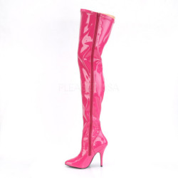 Pink Shiny 13 cm SEDUCE-3000 Thigh High Boots for Men