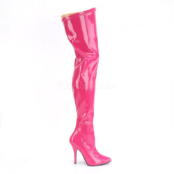 Pink Shiny 13 cm SEDUCE-3000 Thigh High Boots for Men