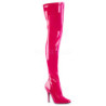 Fucsia Vernice 13 cm SEDUCE-3000 stivali overknee tacco alto