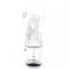 Transparent 18 cm TREASURE-708RAD tip jar platform stripper high heel shoes