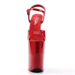 Verniciata rosso 23 cm INFINITY-909 tacchi estremi - scarpe tacco più plateau alto