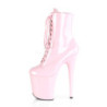 Rose Patent 20 cm FLAMINGO-1020 Platform Ankle Calf Boots