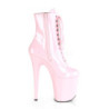 Rose Patent 20 cm FLAMINGO-1020 Platform Ankle Calf Boots