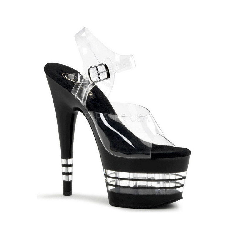 Transparent 18 cm ADORE-708LN High Heels Acrylic Platform