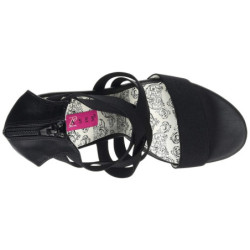 Banda elasticizzata 14,5 cm Burlesque TEEZE-47W tacco alto per piedi larghi da uomo