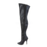 Leatherette 13 cm SEDUCE-3000WC thigh high stretch overknee boots wide calf