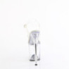 Perspex platform 20 cm TREASURE-808FLA pleaser high heels transparent