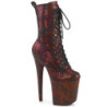 Red Snake pattern 20 cm 1040SPF Exotic pole dance ankle boots