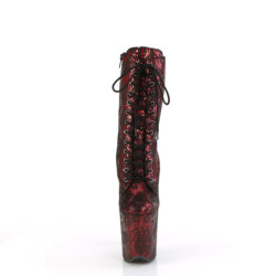 Red Snake pattern 20 cm 1040SPF Exotic pole dance ankle boots