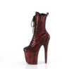 Red Snake pattern 20 cm 1040SPF Exotic pole dance ankle boots