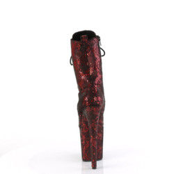 Red Snake pattern 20 cm 1040SPF Exotic pole dance ankle boots