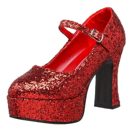 Rosso Scintillare 11 cm MARYJANE-50G Scarpe Décolleté Mary Jane