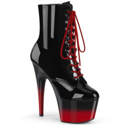 Two tone 18 cm Pleaser ADORE-1020BR-H Pole dancing ankle boots