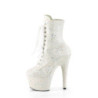 White glitter 18 cm ADORE-1020GDLG Pole dancing ankle boots