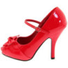 Rosso Vernice 12 cm retro vintage CUTIEPIE-08 Scarpe Décolleté Punta Aperta