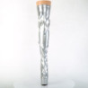 Argento 18 cm ADORE-3000HWR Ologramma stivali overknee piattaforma exotic pole