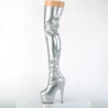 Silver 18 cm ADORE-3000HWR Hologram exotic pole dance overknee boots