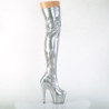 Silver 18 cm ADORE-3000HWR Hologram exotic pole dance overknee boots