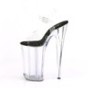 Transparent 25,5 cm BEYOND-0082 extrem platform high heels shoes