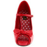 Red Shiny 12 cm vintage CUTIEPIE-08 Platform Pumps Open Toe