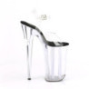 Transparent 25,5 cm BEYOND-0082 extrem platform high heels shoes