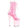 Rosa Trasparente 20 cm FLAMINGO-800-34 stivaletti da pole dance
