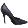 Black Leatherette 13 cm SEDUCE-420 pointed toe pumps high heels