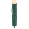 Verde faux suede 20 cm FLAMINGO-1020FS2 stivaletti da pole dance