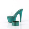 Green 18 cm 712RS pleaser high heels ankle cuff rhinestone platform