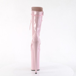 Rosa Verniciata 25,5 cm BEYOND-1050 tacchi estremi - stivaletti più plateau alto