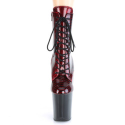 Red Snake pattern 20 cm FLAMINGO-1020SP Exotic pole dance ankle boots