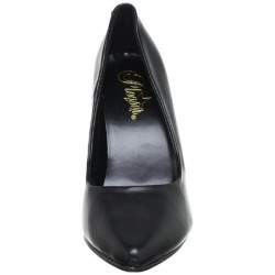 Black Leatherette 13 cm SEDUCE-420 pointed toe pumps high heels