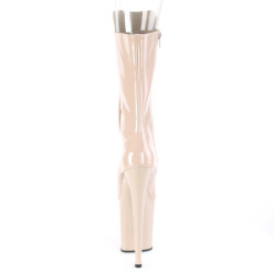 Vegano 20 cm FLAMINGO-1051 stivali spuntate con tacco e piattaforma beige