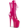 Vegan 20 cm FLAMINGO-1051 Exotic platform peep toe boots pink