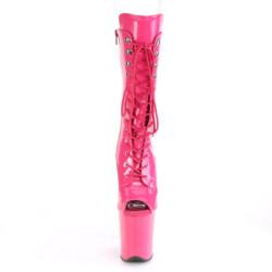 Vegano 20 cm FLAMINGO-1051 stivali spuntate con tacco e piattaforma pink