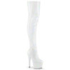 Bianco 18 cm ADORE-3000HWR Ologramma stivali overknee piattaforma exotic pole