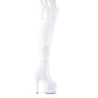White 18 cm ADORE-3000HWR Hologram exotic pole dance overknee boots