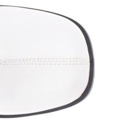 Bianco Ecopelle 7,5 cm GOGO-150 stivaletti alti con tacco spesso stretch