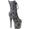 Silver Snake pattern 20 cm 1040SPF Exotic pole dance ankle boots