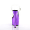 Purple 18 cm ADORE-708 Chrome Platform High Heels