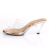 Gold 8 cm BELLE-301 transvestite shoes mules