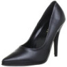 Black Leatherette 13 cm SEDUCE-420 pointed toe pumps high heels
