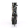 Gray transparent 15 cm DELIGHT-1018SP Exotic stripper ankle boots