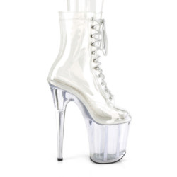 Transparent 20 cm FLAMINGO-1020C Exotic pole dance boots