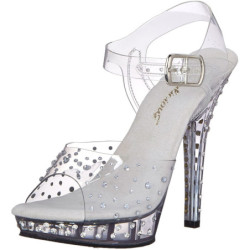 Transparent 13 cm LIP-108RS Bikini posing high heel shoes